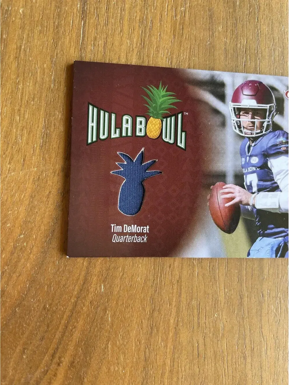 2023 Sage Hula Bowl Tim DeMorat Patch Football Card #HBS-TD
